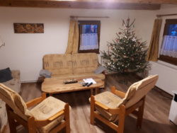 Obývací pokoj na Vánoce